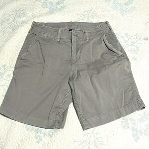 American Eagle Grey Cotton Chino Shorts For Men US 30